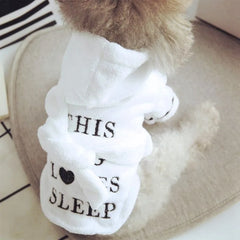 Pet Dog Bathrob Dog Pajamas Sleeping Clothes