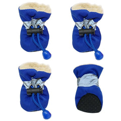 4 Pieces Waterproof Winter Pet Dog Shoes